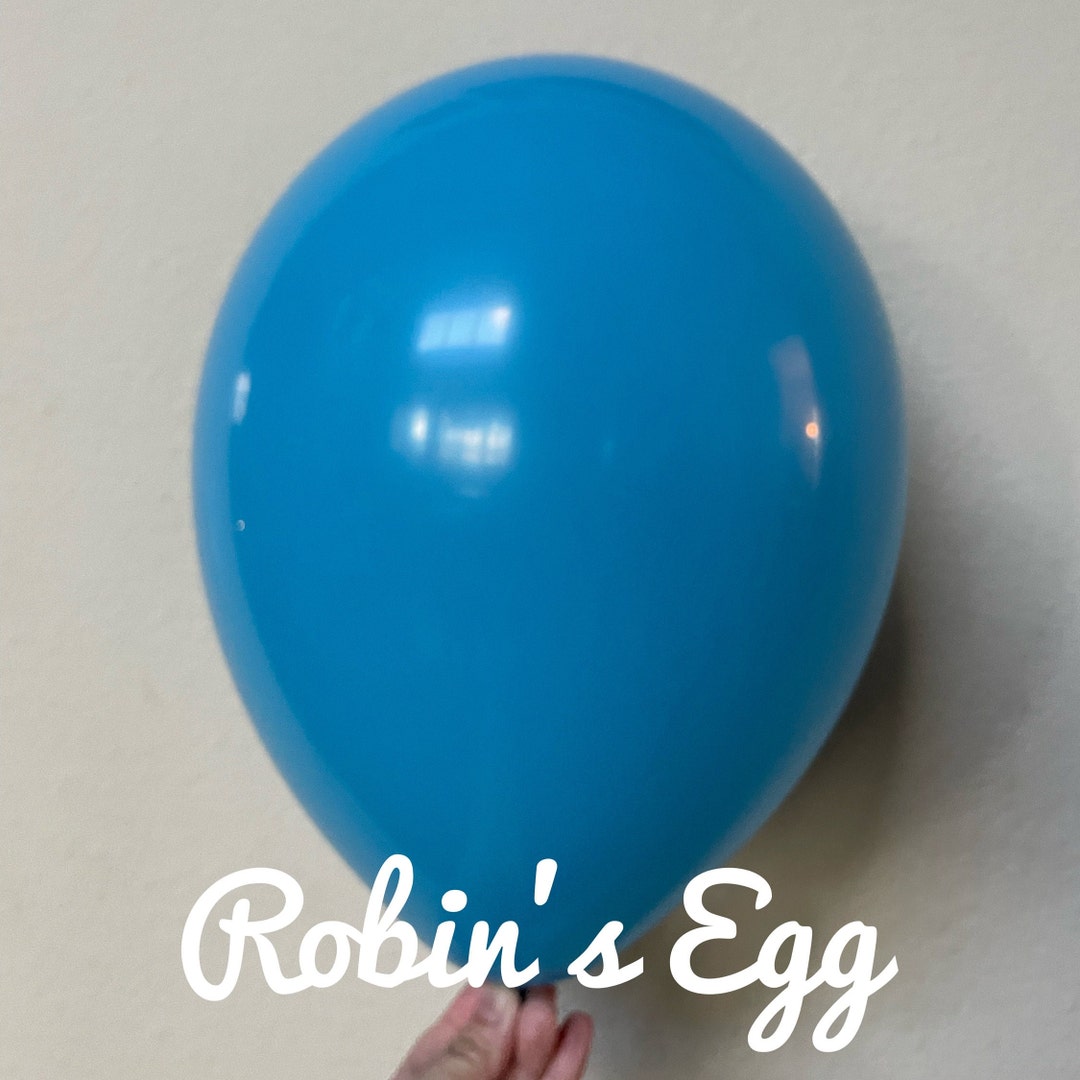 Robin's Egg Blue 11 Inch Latex Balloon, Qualatex USA Made Robin's Egg