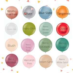 24&quot; USA Giant Balloons, 24&quot; Premium Quality Biodegradable Balloons, 40+ colors, Sempertex balloons, Wedding, Baby Showers, Birthdays