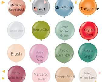 24&quot; USA Giant Balloons, 24&quot; Premium Quality Biodegradable Balloons, 40+ colors, Sempertex balloons, Wedding, Baby Showers, Birthdays