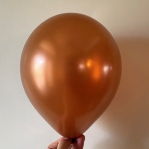 Metallic Copper, Copper Brown, Rustic Copper  5&quot;, 9&quot;, 11  Inch Balloons, 11&quot; latex balloons, Round Balloons Balloon, Wedding Balloons