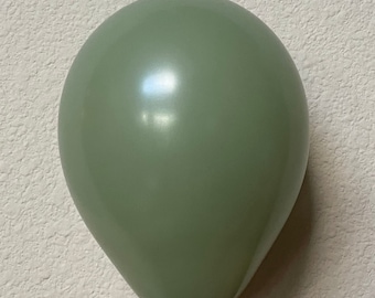 Eucalyptus Sage Green  5&quot;, 9&quot;, 11&quot;, 18&quot;and 24 Inch Balloons, Eucalyptus Sage Green, 24&quot; latex balloons, Round Balloons Balloon, Wedding