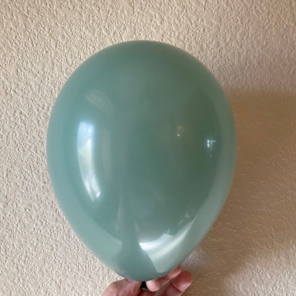 Willow Green TufTex USA Latex Balloons 5", 11", 17",24" Dark Green Party Decor, Birthday, Wedding, Bridal, Boho, Bohemian, Sage Green