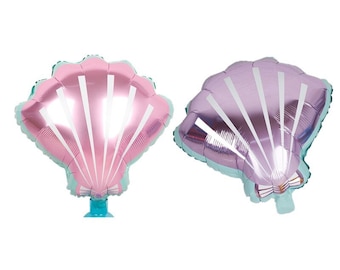 Seashell Balloon 16" Mermaid Birthday Oneder the Sea, Seashell Balloon, 1st Birthday Party Decorations