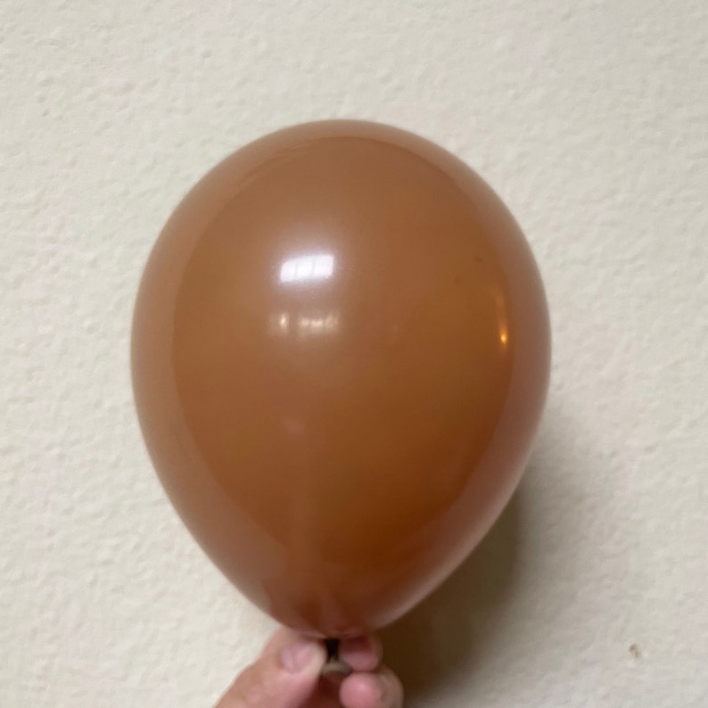 Mocha Brown Balloons 5 11 19 Light Brown Etsy Ireland