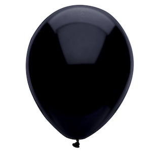 Black 11 inch Latex, 5 inch, 11&quot;, 17&quot;, 24&quot; Balloon, Black Balloon Latex, Halloween, Retirement, Graduation, elegant black balloons