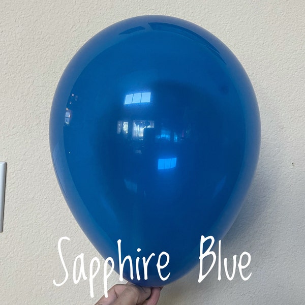 Sapphire Blue 11", 17" 24"  latex balloon, Crystal Blue balloons, , Bridal Shower, Baby Shower, Birthday, Wedding, Blue balloon garland, boy