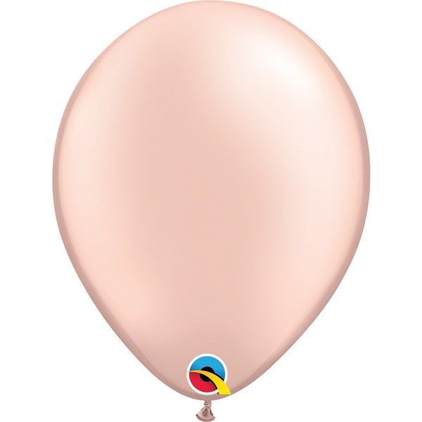 Pearl Peach Qualatex 11" Latex Balloons, 5" Pearl Peach latex balloons, Pearl Peach balloons, USA 11" Latex balloons