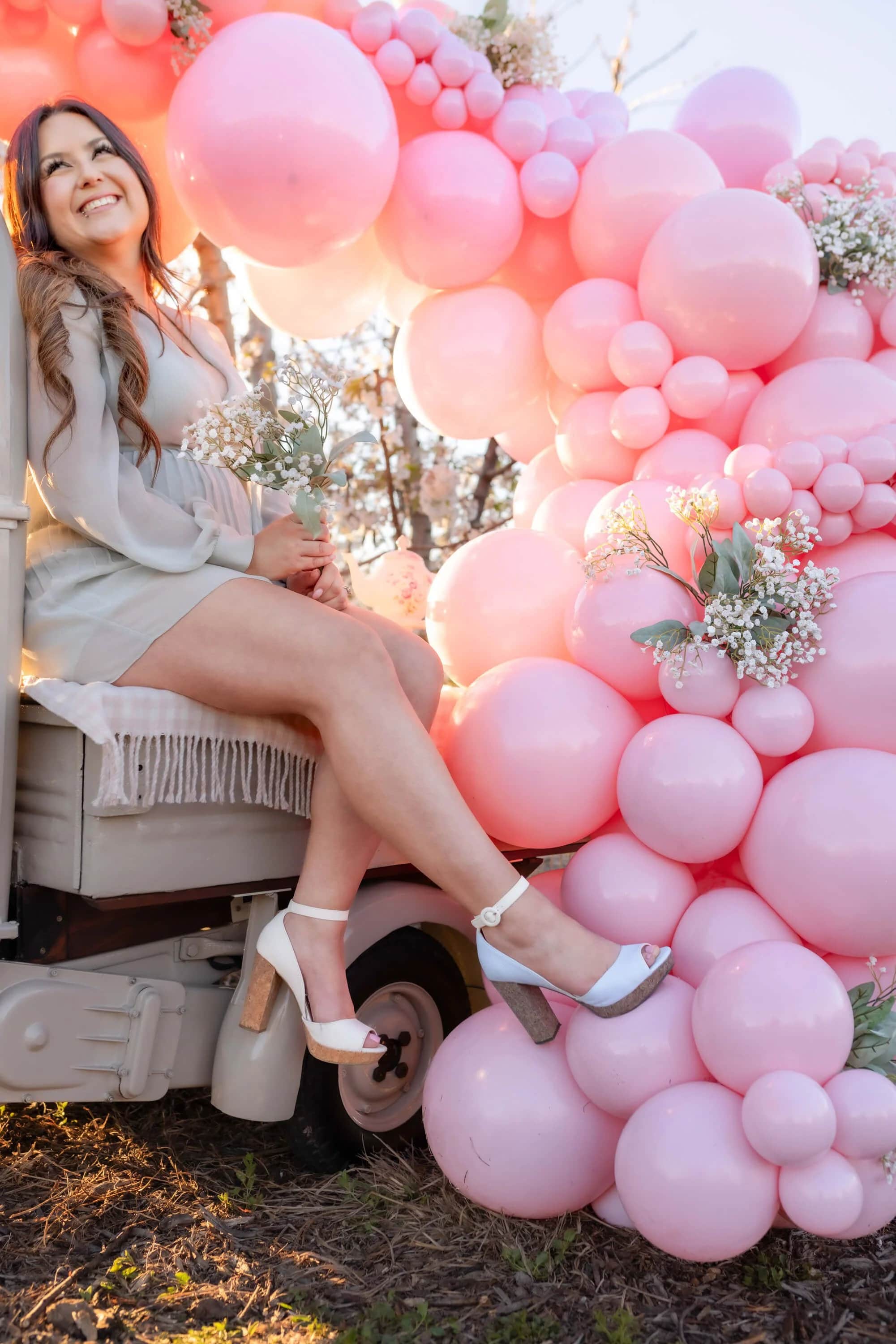 Romey Pink, Pearl Baby Pink Balloon, Tuftex USA, Pearl Pastel Baby