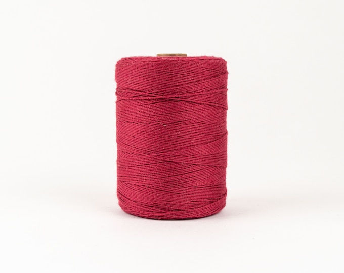 Cranberry Cotton Warp Thread for Weaving