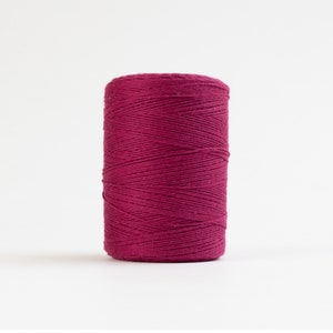 Raspberry Cotton Warp Thread for Weaving