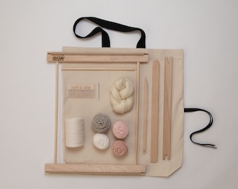 14" Frame Loom Weaving Kit Blush