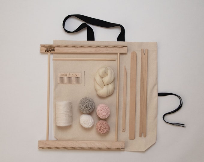 14" Frame Loom Weaving Kit Blush