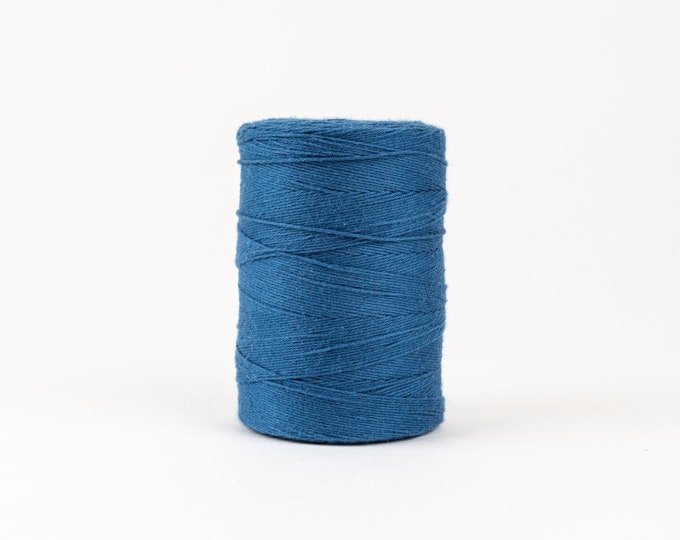 Marine Blue Cotton Warp Thread for Weaving