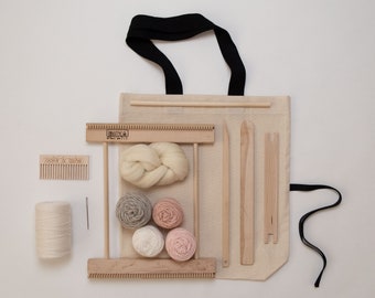 10" Frame Loom Weaving Kit Blush