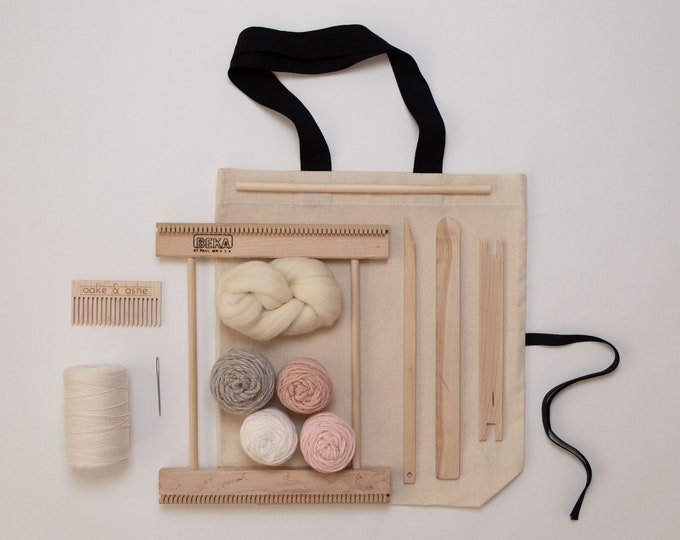 10" Frame Loom Weaving Kit Blush