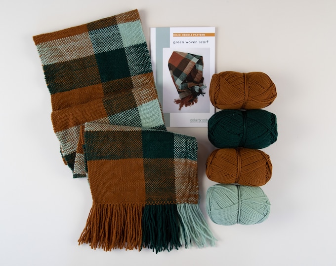 Rigid Heddle “Green Woven” Scarf Kit