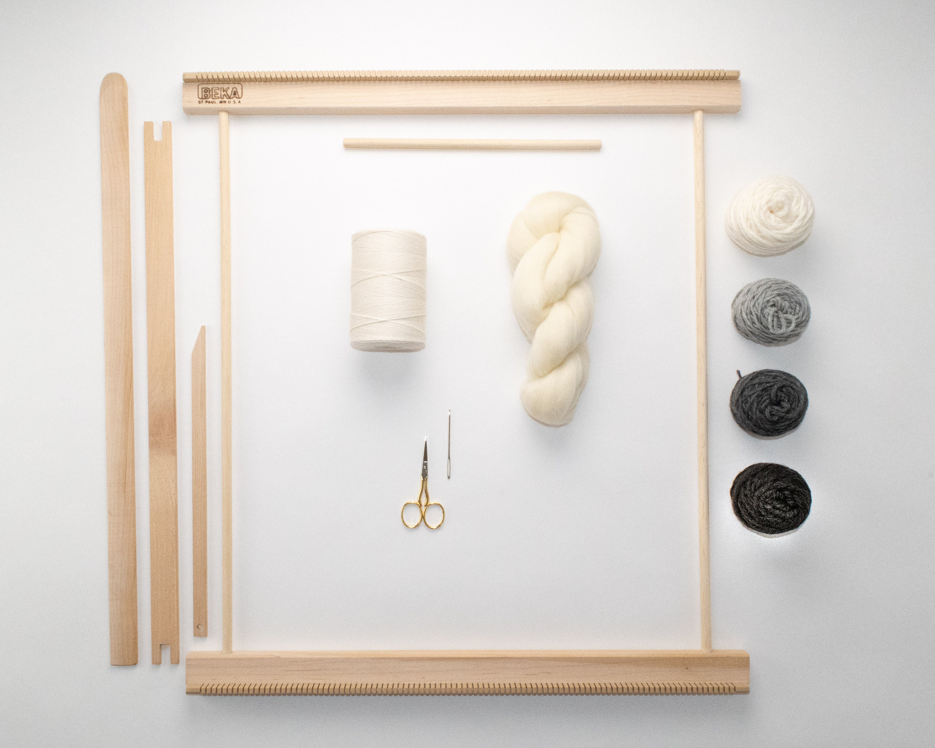 20 Frame Loom Weaving Kit Everything You Need To Make Your Own 20 Frame Loom Weaving Kit Everything You Need To Make Your Own Woven Wall Hanging Grey