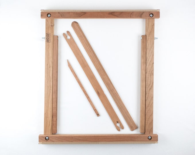 20" Weaving Frame Loom with Stand - The Deluxe - CHERRY!