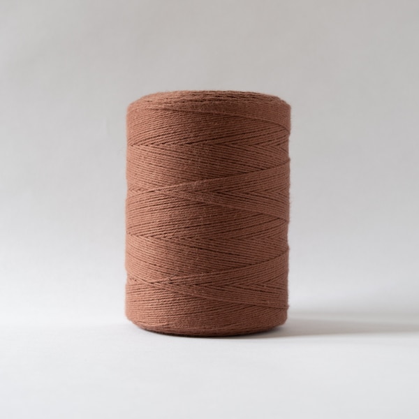 Cinnamon Cotton Warp Thread for Weaving