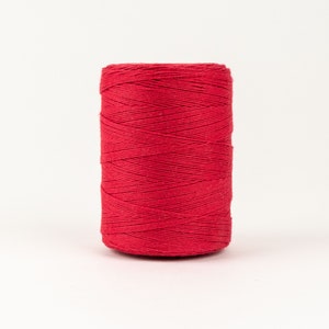 Red Cotton Warp Thread for Weaving