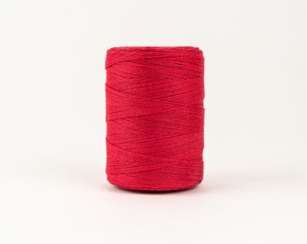 Red Cotton Warp Thread for Weaving