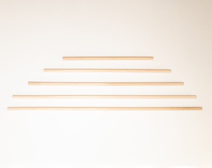 Hanging Dowels for Weavings and other Fiber Wall Art Hard Maple