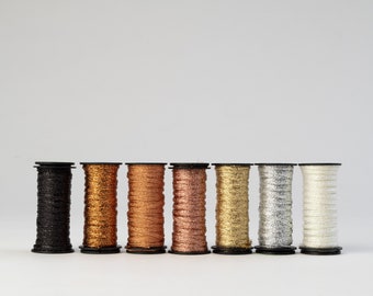 Metallic 1/8" Ribbon | Pearl White, Silver, Gold, Rose Gold, Copper, Black