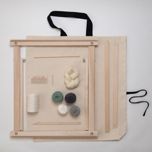 20&quot; Deluxe Standing Weaving Frame Loom Kit Grey