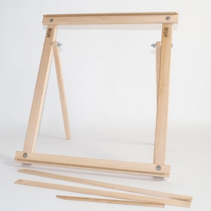 20 Deluxe Standing Weaving Frame Loom Kit Grey image 4