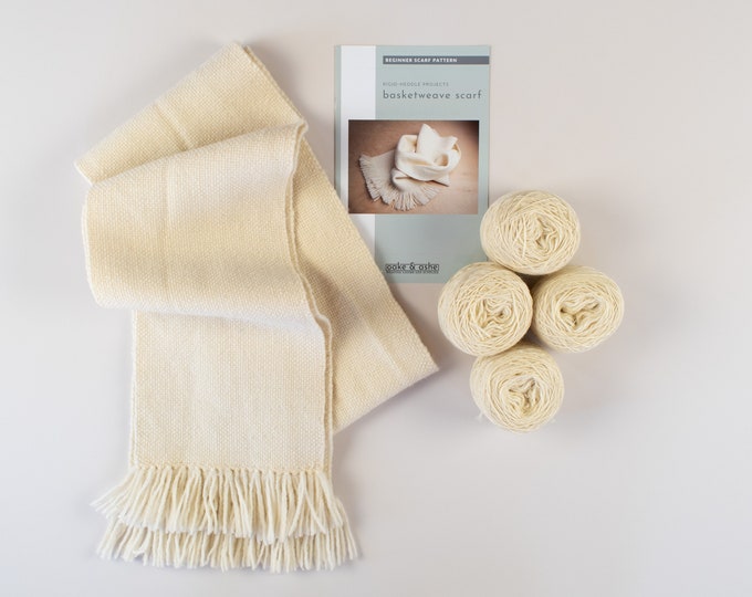 Rigid Heddle “Basketweave” Scarf Kit