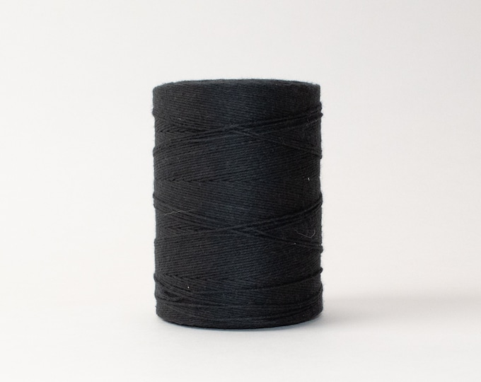Black Cotton Warp Thread for Weaving Black