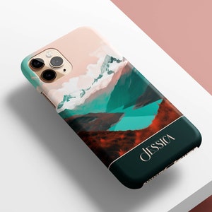 Personalised Mountain Case For iPhone, Samsung, Google Pixel - iPhone 14, iPhone 12, iPhone XR, SE, Samsung S23, S21, S10, Pixel 5, Pixel 4