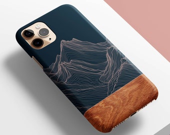 Mountain Line Case for iPhone, Samsung & Pixel, iPhone 14, 13 Pro Max, 14 Plus, 12 Mini, Samsung S22, S21 Ultra, S20 Plus, Pixel 7, 6, 5