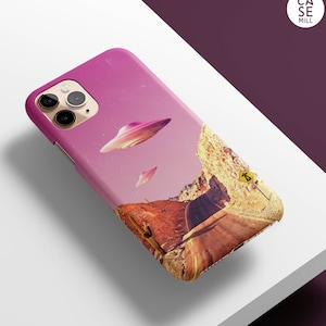 Funda con platillo volador ovni para iPhone 15, 14 Pro, 13 Pro, 12, 11, Samsung S23, S22, S21 y Pixel 7, 6 y 5
