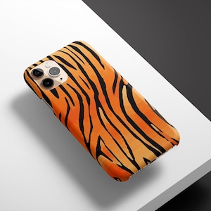 Tiger Print Case for iPhone 15, 14 Pro, 13 Pro, 12, 11, Phone Case for Samsung S23, S22, S21, Cell Phone Case for Pixel 7, 6, 5, 7