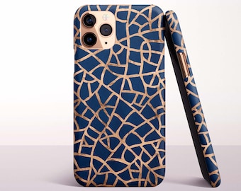 Mosaic Lines Phone Case for iPhone 17, 16 Pro Max, 16e, 15 Plus, 14 Pro, 13 Mini, 12, 11 - MagSafe, Samsung & Pixel Models