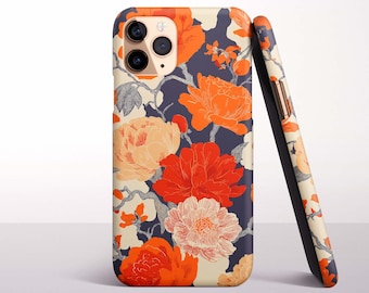 Fall Floral Phone Case for iPhone 17, 16 Pro Max, 16e, 15 Plus, 14 Pro, 13 Mini, 12, 11 - MagSafe, Samsung & Pixel Models