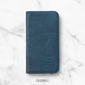 Arch Pattern Wallet Case for iPhone 14, 14 Plus, 14 Pro Max, 13 Mini, 13, 12 Pro, 12, 11, 11 Pro Max, SE, XR, Folio Case