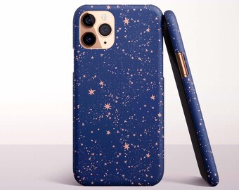 Navy Star Scatter Phone Case for iPhone 17, 16 Pro Max, 16e, 15 Plus, 14 Pro, 13 Mini, 12, 11 - MagSafe, Samsung & Pixel Models