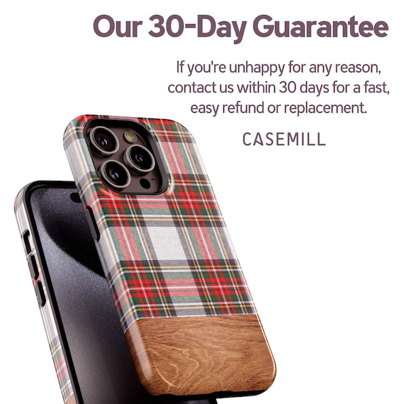 Holiday Tartan iPhone 16e ケース Tartan iPhone Tough Case – RUBADUB MEDIA