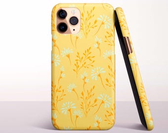 Yellow Daisy Wildflower Phone Case for iPhone 17, 16 Pro Max, 16e, 15 Plus, 14 Pro, 13 Mini, 12, 11 - MagSafe, Samsung & Pixel Models