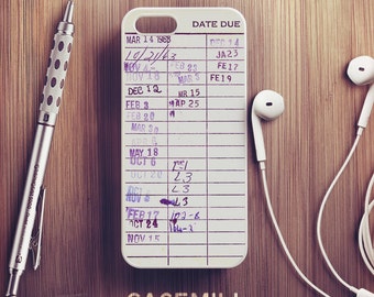 Vintage Library Card iPhone 6 Case Book iPhone 6s Case iPhone 6 Plus Case iPhone 6s Plus Case iPhone 5s Case iPhone 7 Case iPhone SE Case
