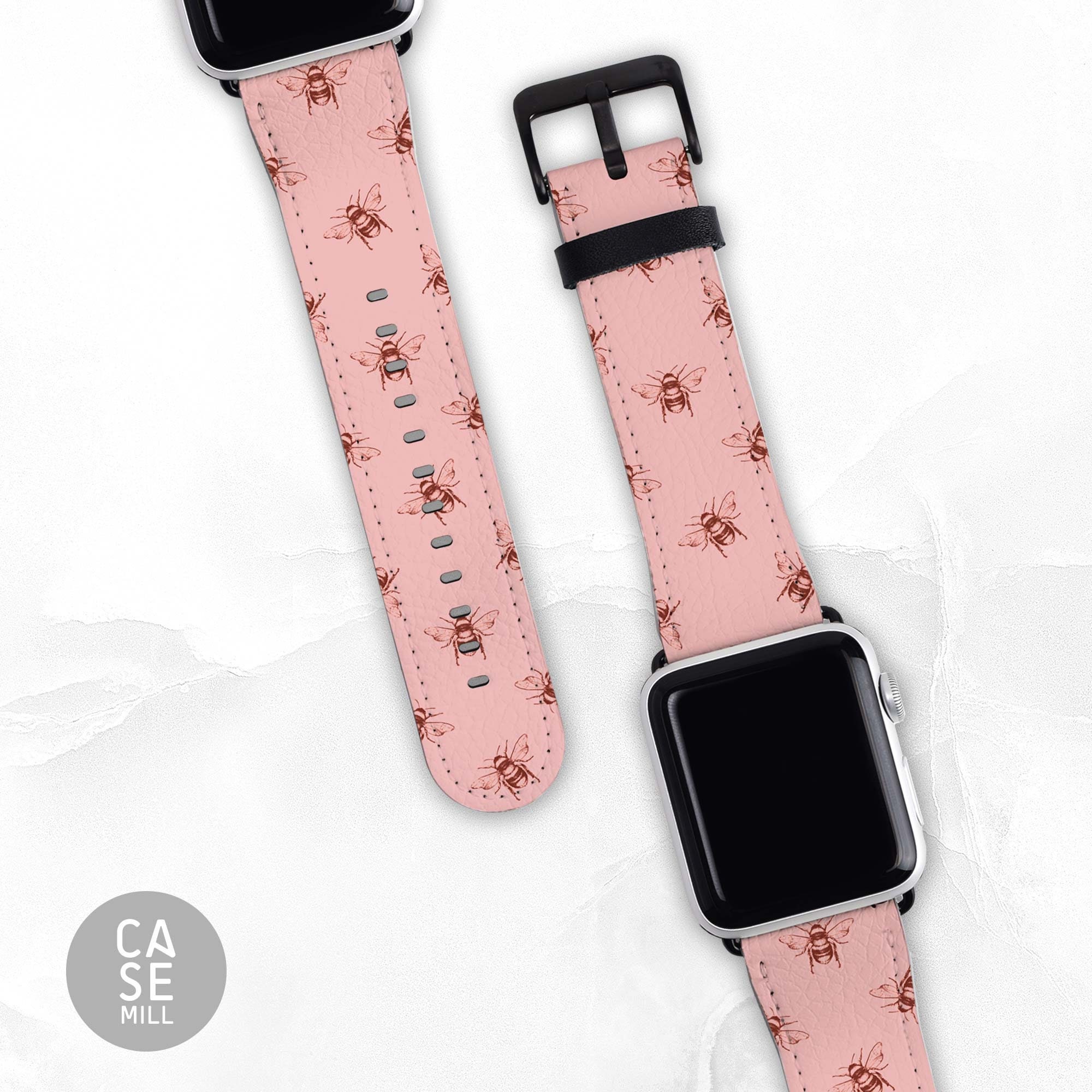 Pink Bee Band for Apple Watch Apple Watch Strap Iwatch | Etsy