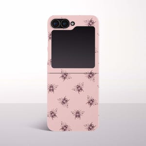 Funda de abeja rosa para Samsung Galaxy Z Flip 7, 6/7 FE, 5, 4 y 3