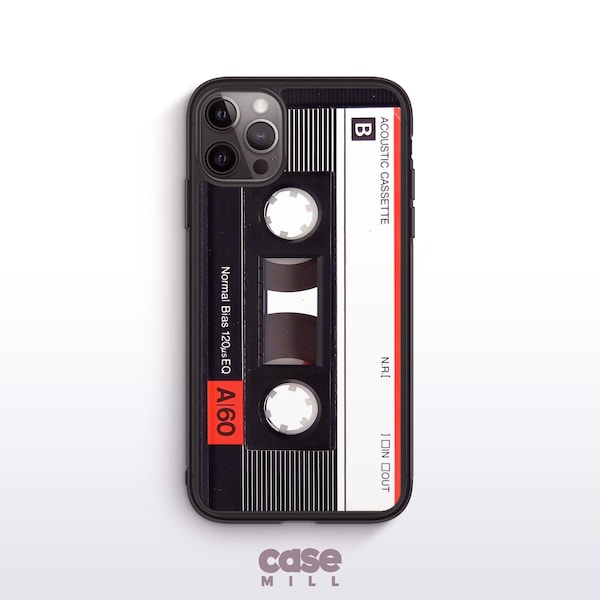 Retro Acoustic Cassette A60 iPhone 12 Case iPhone 8 Case iPhone XR Case iPhone 11 Case iPhone XS Case iPhone 8 Plus Case iPhone 7 Case