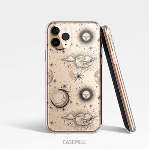 Celestial Space Clear Case for iPhone 14 Plus, 13 Mini, 12 Pro Max, 11, SE, Samsung S22, S21 Plus, S20 Ultra, S20 FE, Pixel 5, 4a, 3 XL