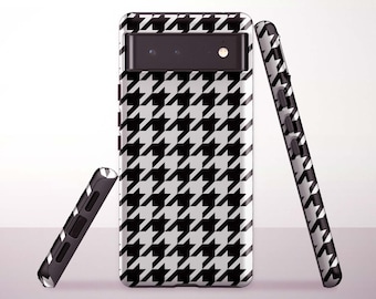 Houndstooth Phone Case for Google Pixel 10 Pro XL, 9a, 8 Pro, 8a, 7a, 6 Pro - Samsung & iPhone Models