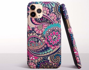 Paisley Pattern Phone Case for iPhone 17, 16 Pro Max, 16e, 15 Plus, 14 Pro, 13 Mini, 12, 11 - MagSafe, Samsung & Pixel Models