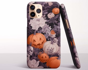 Halloween Pumpkin Phone Case for iPhone 17, 16 Pro Max, 16e, 15 Plus, 14 Pro, 13 Mini, 12, 11 - MagSafe, Samsung & Pixel Models