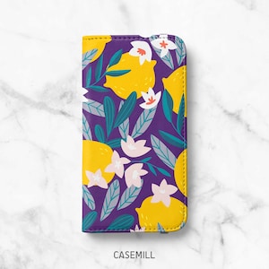 Zitrone Print iPhone 12 Geldbörse iPhone 11 Geldbörse iPhone SE Geldbörse iPhone XR Geldbörse iPhone 8 Geldbörse iPhone XS Geldbörse iPhone 8+ iPhone 7